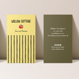 Cartão De Visita Emperramento doméstico e reservas de algodão