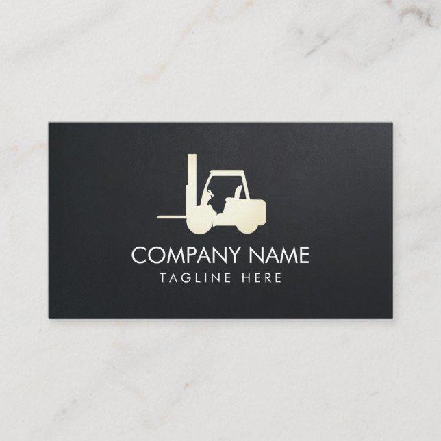 Cartão De Visita Empilhador de Glod, Logística - Profissional (Frente)