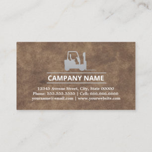 Cartão De Visita Empilhador, Logística - Profissional