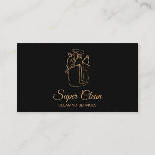 Cartão De Visita Empregada Limpeza Casa Serviços de Limpeza profiss
