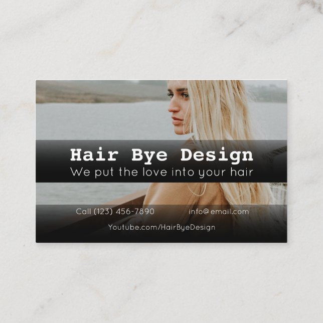 Cartão De Visita Empresa Advertising Beauty Salon (Verso)