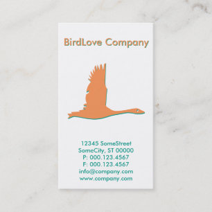Cartão De Visita empresa de aves personalizada