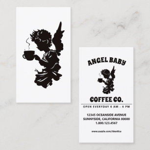Cartão De Visita empresa de café anjo bebê
