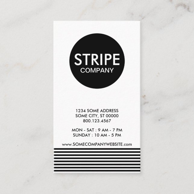 Cartão De Visita empresa de distribuição simples (Frente)