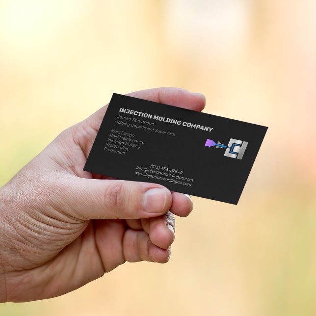 Cartão De Visita Empresa de moldagem por injeção (Criador carregado)