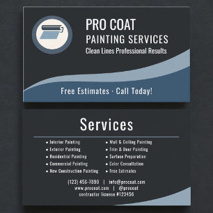 Cartão De Visita Empresa de Pintura Profissional Pintor