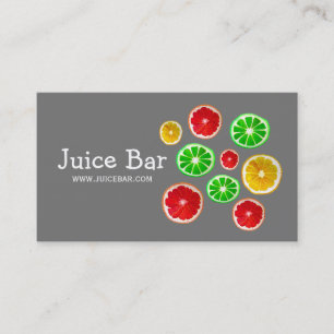 Cartão De Visita Empresa de saúde verde do Bar de suco
