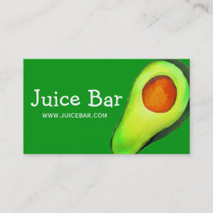 Cartão De Visita Empresa de saúde verde do Bar de suco