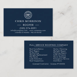 Cartão De Visita Empresa de Telhados | Serviços de Logotipo Persona