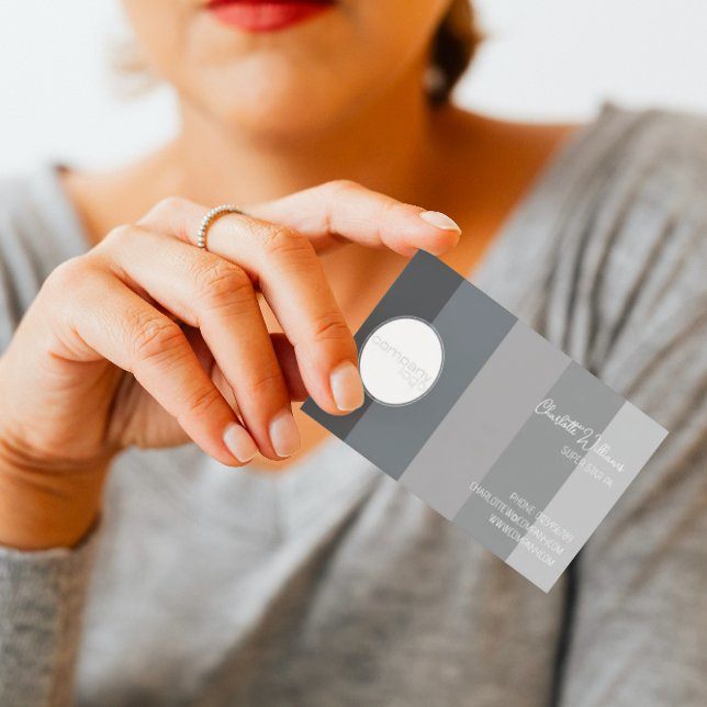 CARTÃO DE VISITA EMPRESA DE TEXTO PERSONALIZADA DE PADRÃO DO MONOCH (Criador carregado)