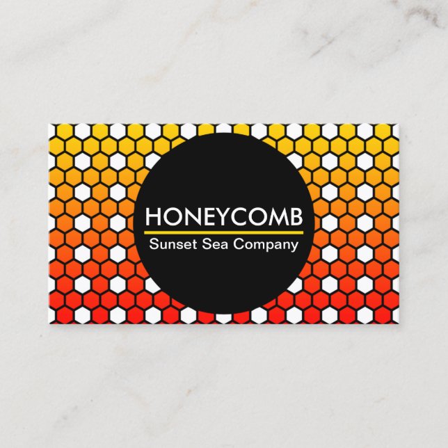 Cartão De Visita empresa honeycomb hexa (Frente)