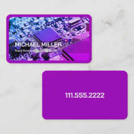 Cartão De Visita Empresa técnica de reparação de computador