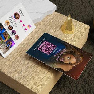 Cartão de Visita Empresarial Código QR Instagram R