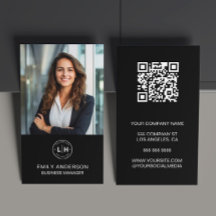 Cartão de Visita Empresarial com Logo Personalizad