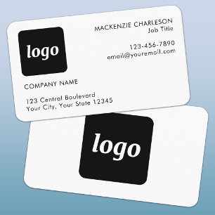 Cartão de Visita Empresarial com Logotipo e Texto