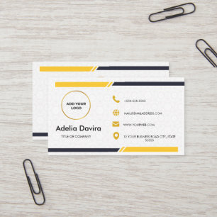 Cartão de Visita Empresarial de Consultor em Ouro
