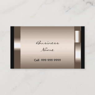 Cartão de Visita Empresarial Elegante Creme Modern