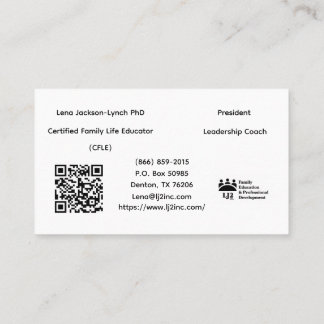 Cartão de Visita Empresarial Lena Jackson-Lynch Az