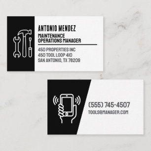 Cartão de Visita Empresarial Logotipo do Martelo d