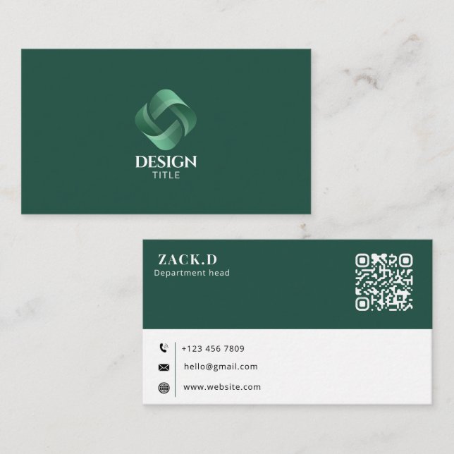 Cartão de Visita Empresarial Profissional com Logo (Frente/Verso)