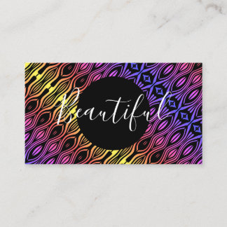 Cartão de Visita Empresarial Profissional Moderno