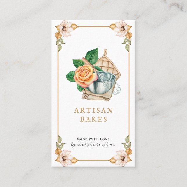 Cartão De Visita Empresas de panificação e Cozinhar Utensil Waterco (Frente)