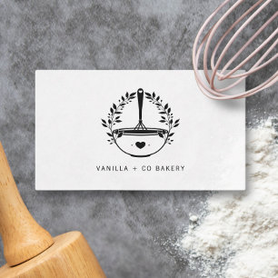 Cartão De Visita Empresas de restauração moderna em Whisk