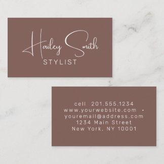 Cartão De Visita Empresas modernas e elegantes Sienna Professional