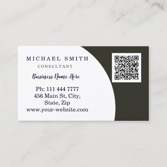 Cartão De Visita Empresas personalizadas personalizadas de logotipo (Frente)