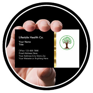Cartão De Visita Empresas profissionais de saúde clássicas