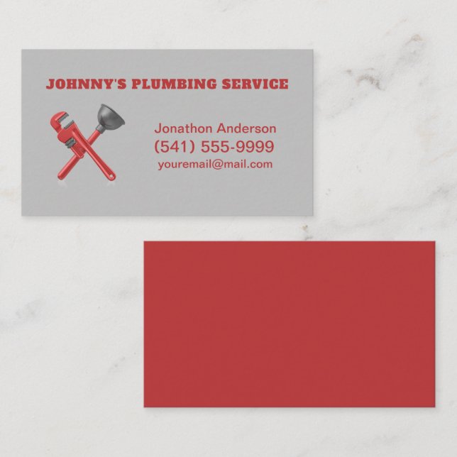 Cartão De Visita Empurramento do êmbolo (Frente/Verso)