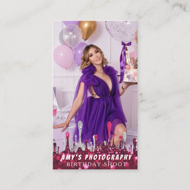 Cartão De Visita Encaixando Momentos Especiais Fotógrafo de Anivers (Frente)