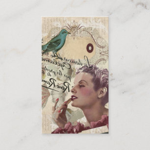 Cartão De Visita encanto feminino do fashionista francês de Paris