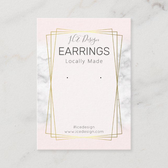 Cartão De Visita Encapsulamento de exibição de imagens Douradas cor (Frente)