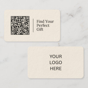 Cartão De Visita Encontre Seu Presente Perfeito Código QR persona