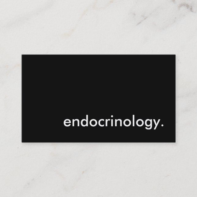 Cartão De Visita endocrinologia. (Frente)