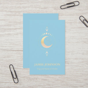 Cartão De Visita Energie Heiler Reiki Moon Phase Yoga