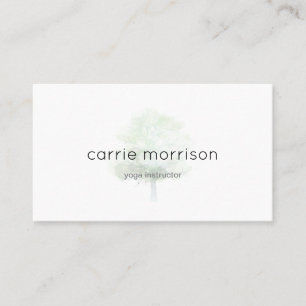 cartão de visita enevoado da árvore