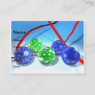 Cartão De Visita Enfeites de natal