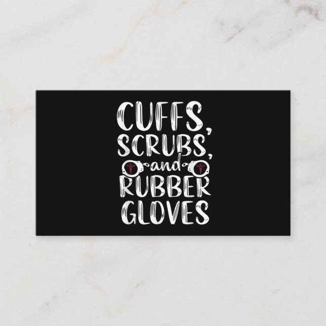 Cartão De Visita Enfermeira Corretiva RN Enfermagem Médica (Frente)