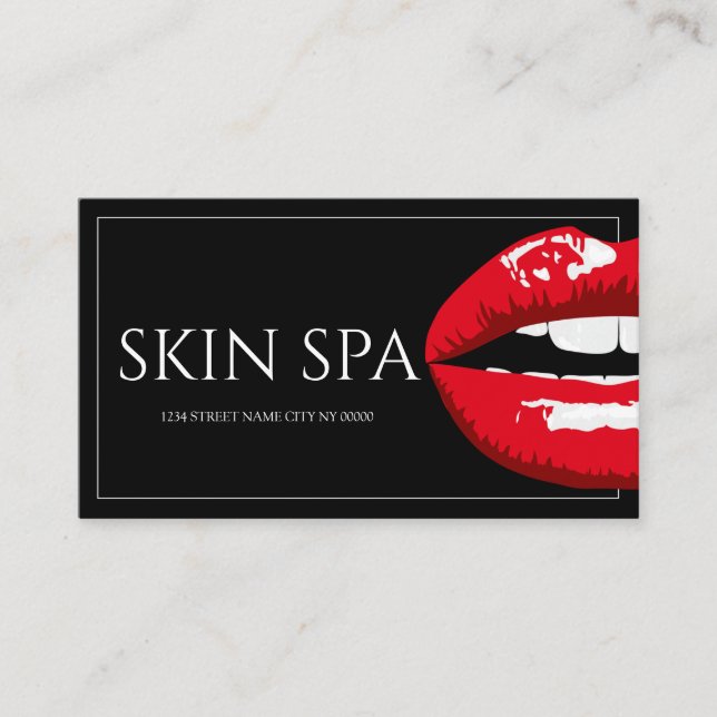 Cartão De Visita Enfermeira estética moderna, doutor, cirurgia plás (Frente)