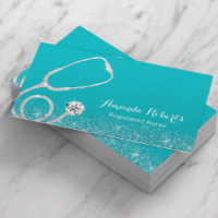 Enfermeiro Cuidador de Turquesa Médica Elegante