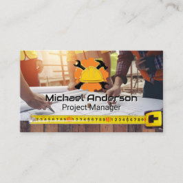 Cartão De Visita Engenheiro Architect Planejando uma Compilação