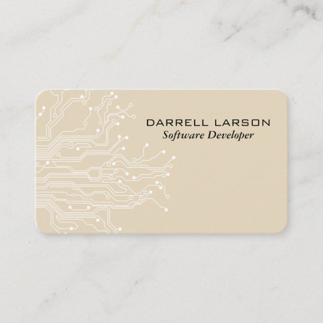 Cartão De Visita Engenheiro | Codificador de Conselho de circuito d (Frente)
