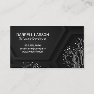 Cartão De Visita Engenheiro  Conselho de circuito de software  Geom