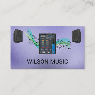 Cartão De Visita Engenheiro de Música Mixer Entretenimento