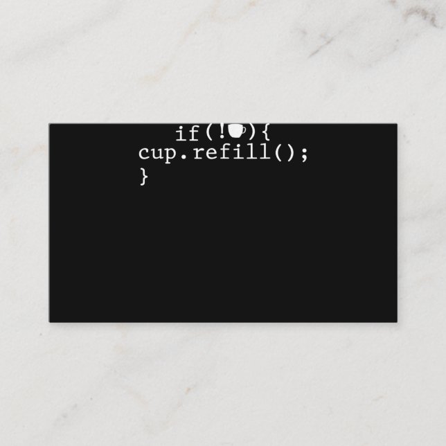 Cartão De Visita Engenheiro de Software de Codificação Inteligente  (Frente)