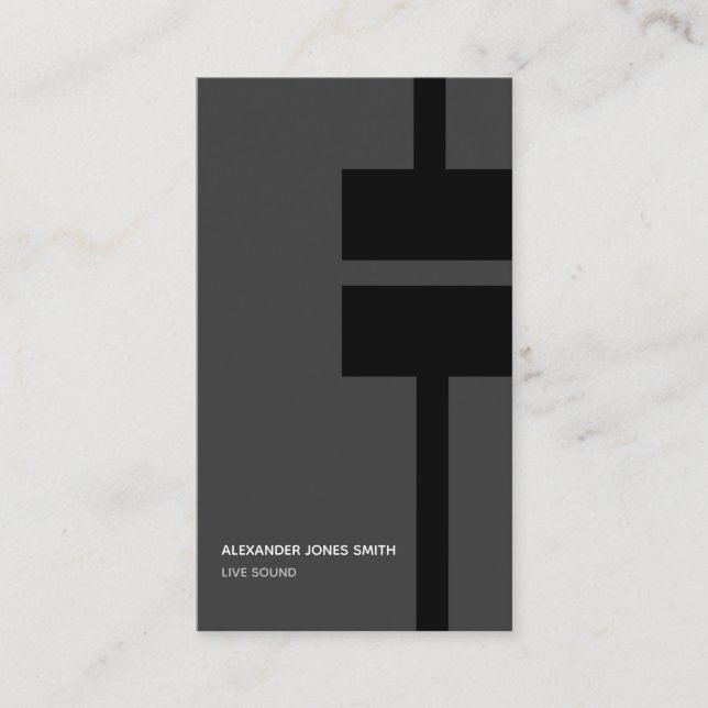 Cartão De Visita Engenheiro de som (Frente)