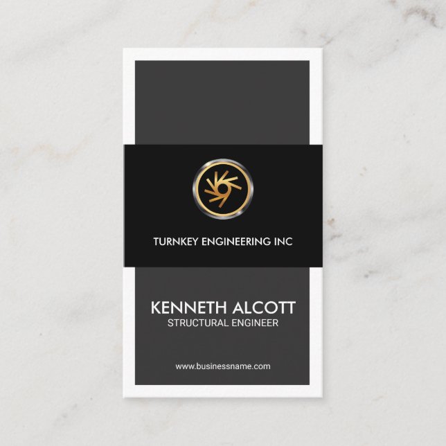 Cartão De Visita Engenheiro estrutural à moda de energização (Frente)