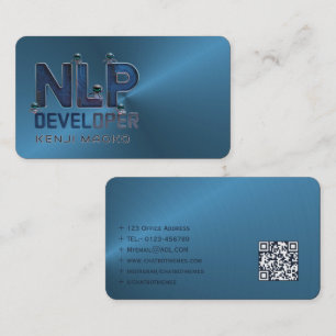 Cartão De Visita engenheiro NLP Chatbot Desenvolvedor - Placas de